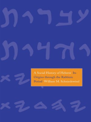 cover image of A Social History of Hebrew